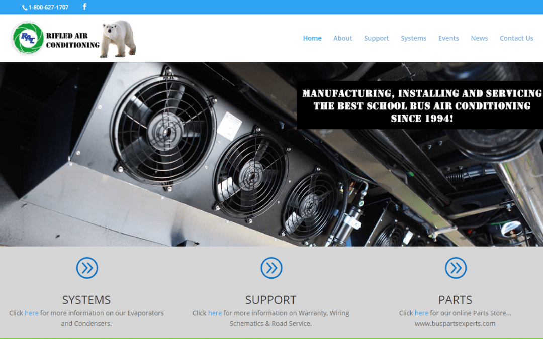 Rifled Air Conditioning, the #1 Bus Air Conditioning Company, Launches New Website!